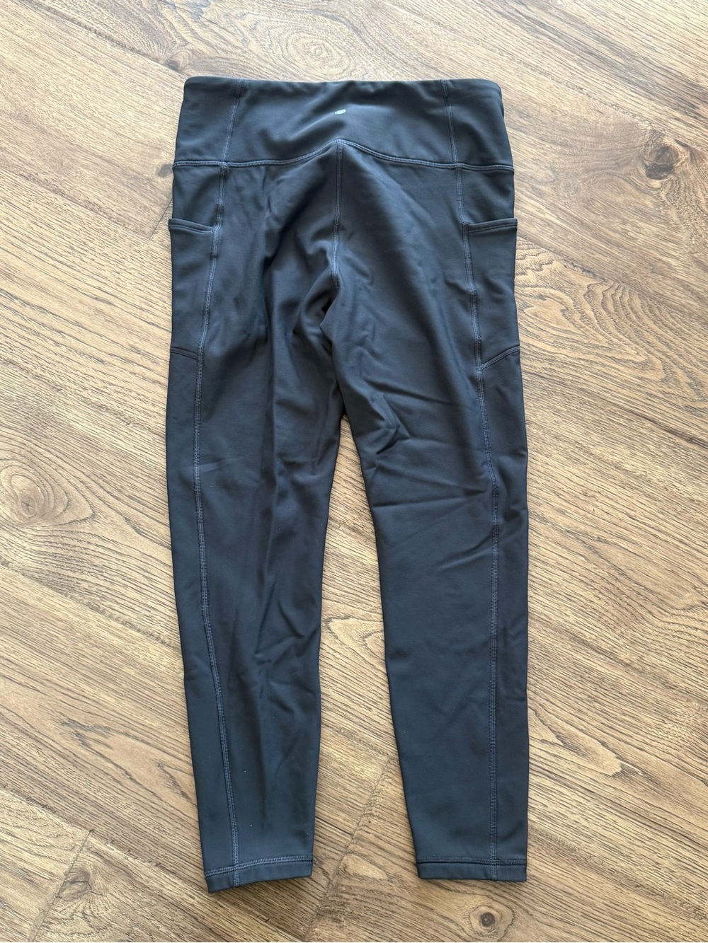 CRZ Yoga Gray Leggings with Side Pockets Sz L